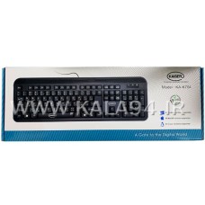 کیبورد سیمی KAISER KA-K704 / کلید مقاوم با دقت بالا در ضرب مداوم / حروف فارسی و انگلیسی / انصال USB